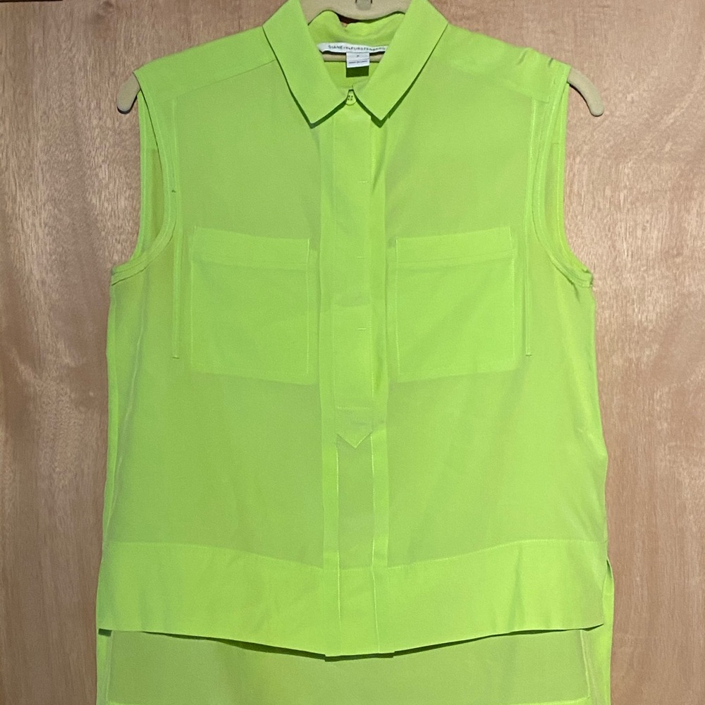 DVF Neon Blouse